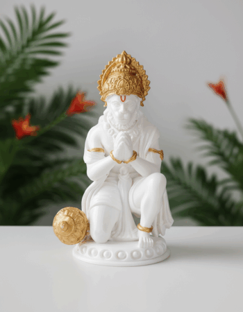 Lord Hanuman Idol 4 Inches 3D Printed – Divine Hanuman Statue for Home | Office | Car Dashboard