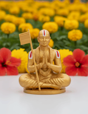 Sri Ramanujar Idol 4 Inches 3D Printed – Divine Ramanujacharya Statue for Home | Office | Car Dashboard