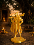 Karuppasamy Idol Standing Pose 4 Inches 3D Printed – Divine Guardian Deity Statue for Home | Office | Car Dashboard