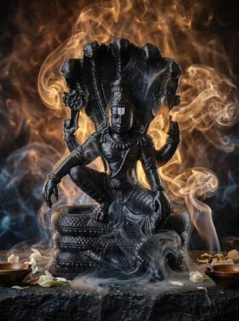 Sri Vaikuntanathan – Lord Vishnu Idol 8 Inches 3D Printed – Divine Perumal Statue for Home | Office | Gifting