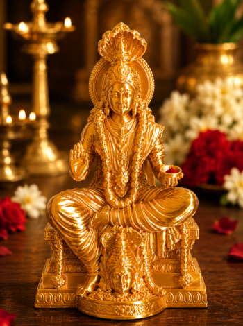Amman Idol 4 Inches 3D Printed – Divine Goddess Statue for Home | Office | Car Dashboard